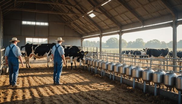 Participer à la traite des vaches le matin