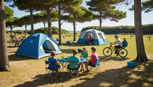 Activites et loisirs en famille sur un camping a oleron